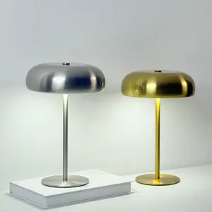 Mushroom Charging Table Lamp, Adjustable Brightness Eye-Care Night Light, Creative Bedside Lamp for Hotel Bedroom, Restaurant Atmosphere Lighting, Modern Nightstand Lamps, Indoor Light, Nightstand Led Lights, Home Night Lamp