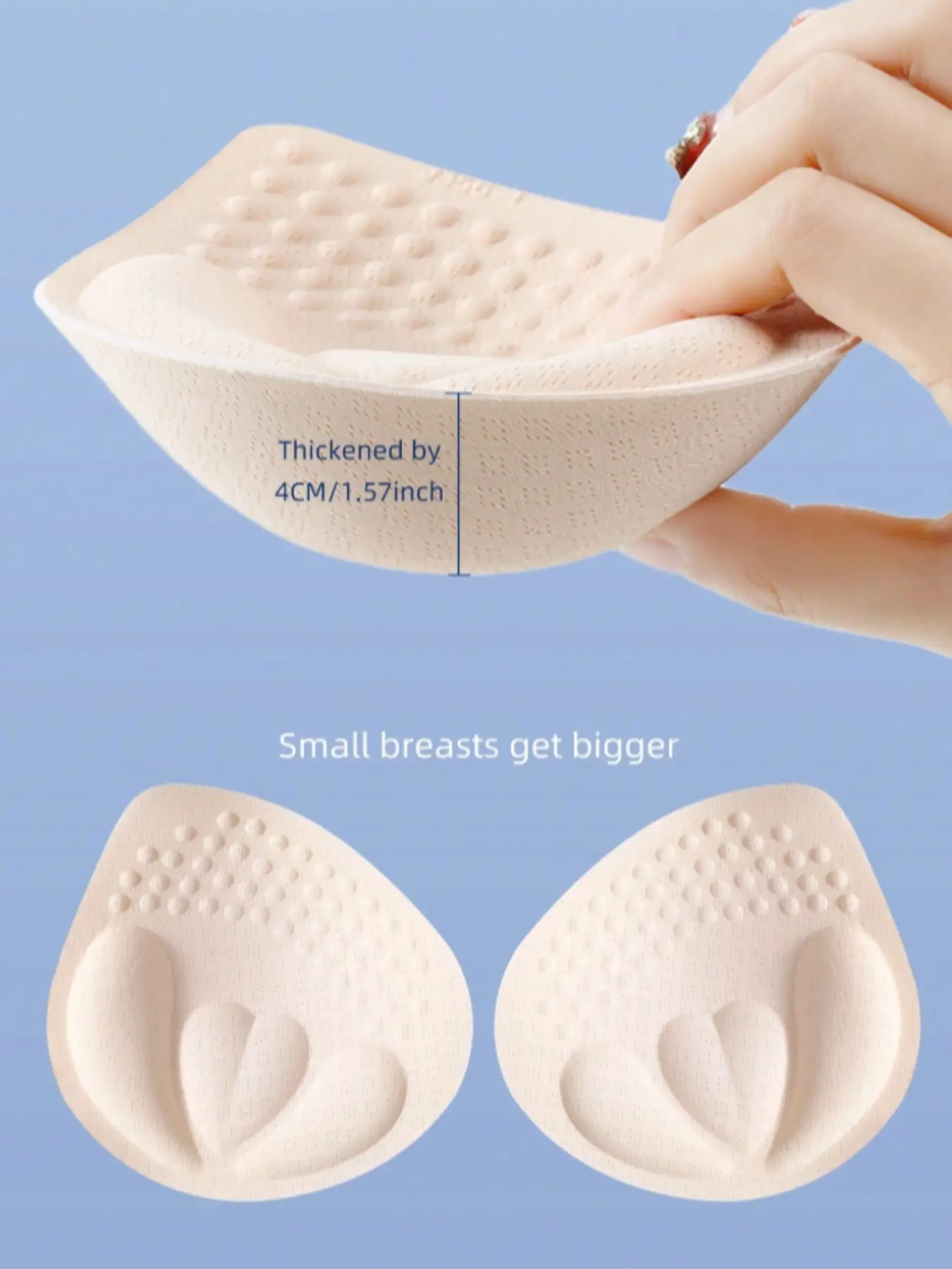 Thickened 4cm Underwear Cup, Small Breast Padding, Removable Cup Pads, Removable & Washable Push-Up Breast Pad Inserts, Womenswear Underwear & Bra Accessories