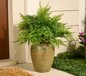 30" Oversized Indoor/Outdoor Faux Fern Urn Filler by Kim Gravel