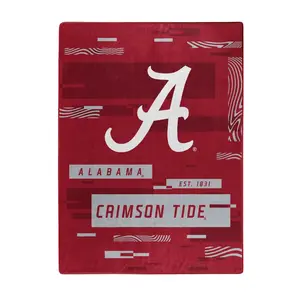 Northwest  60 x 80 in. Alabama Crimson Tide Raschel Digitize Design Blanket