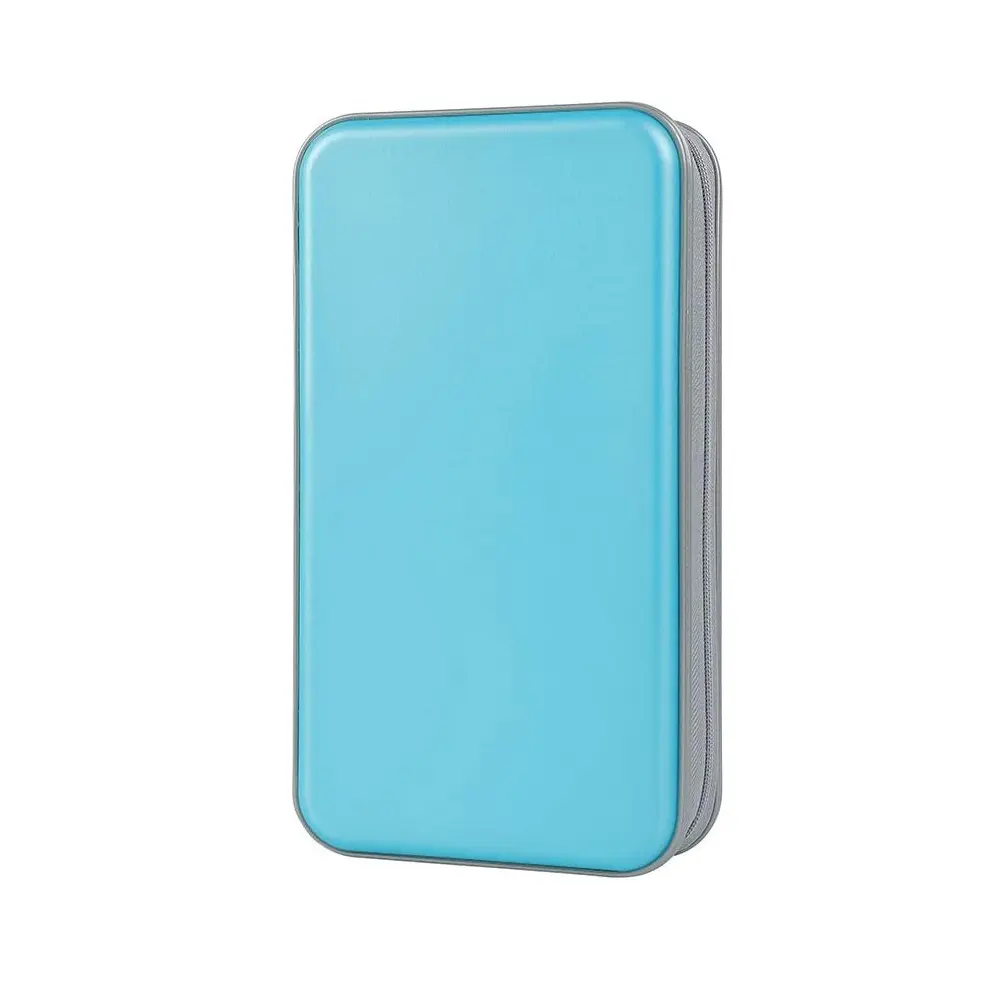 CD Case,96 Capacity CD Holder Hard Plastic Durable CD Storage Wallet Protection CD/DVD Case Holder For Car Home Travel(96 Capacity,Sky Blue)