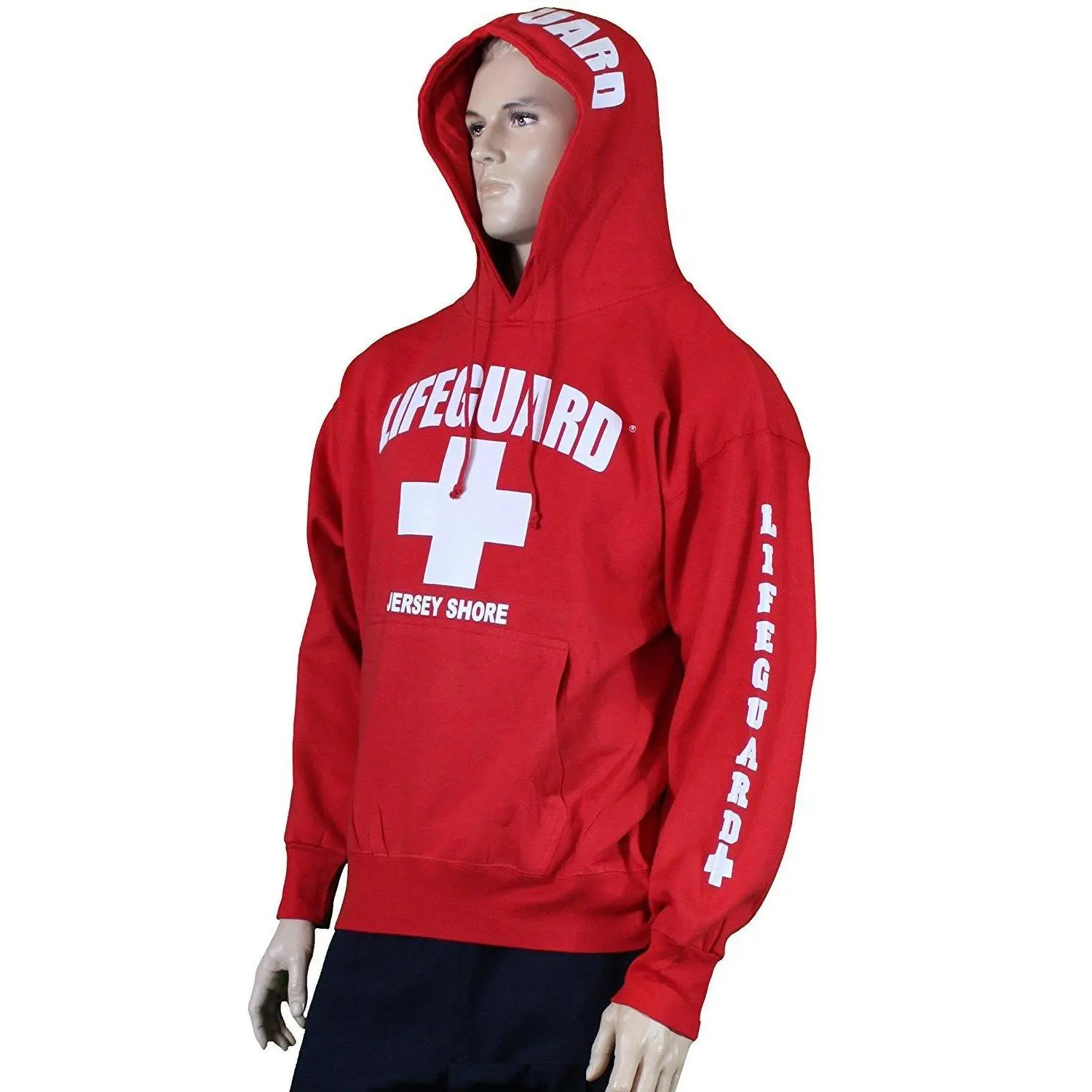 Lifeguard Jersey Shore NJ Life Guard Sweatshirt Red