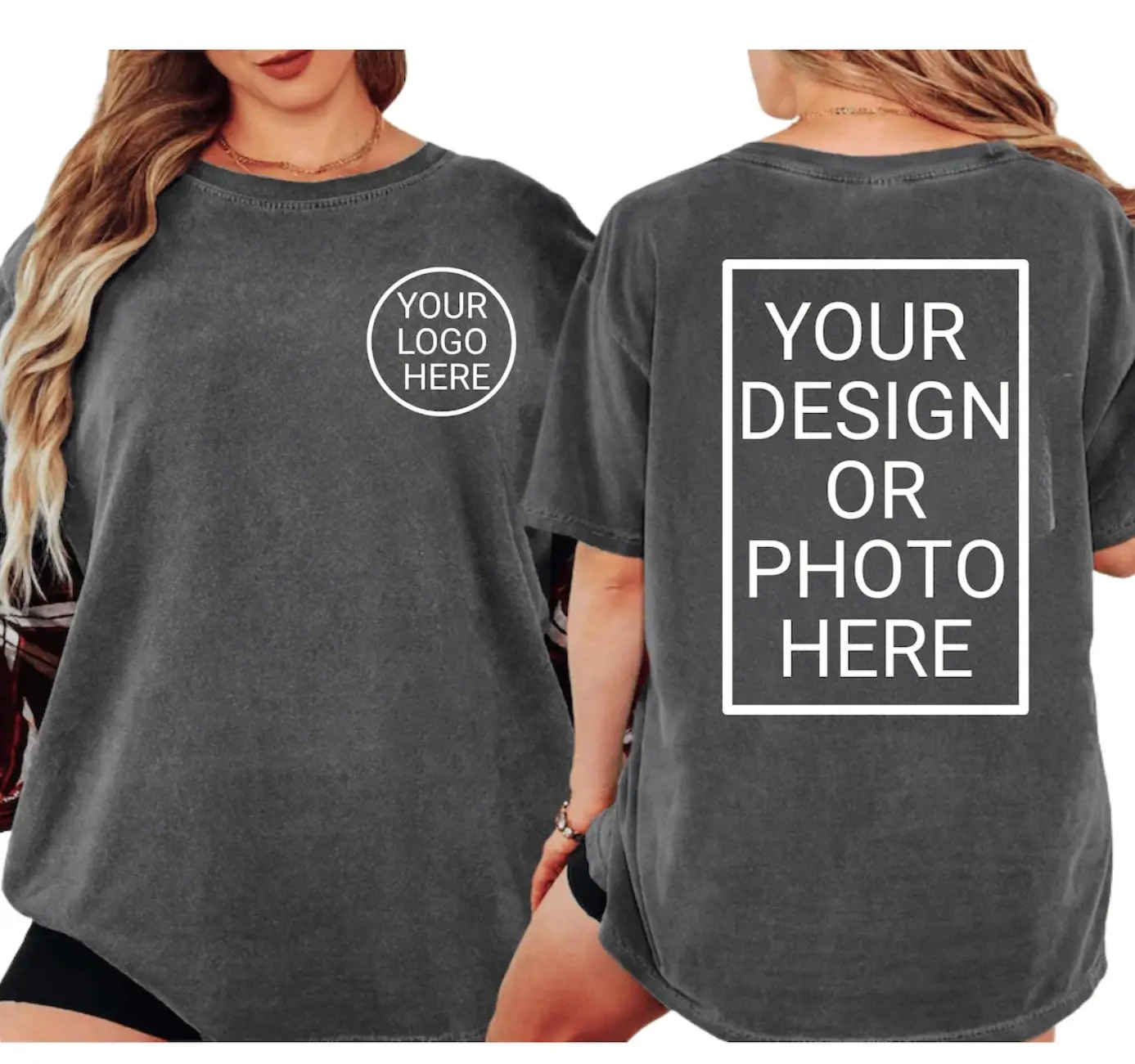 Custom Logo Shirt, Personalized Front And Back Tee, Custom Text Tee, Custom Photo Shirt, Company Logo Gift, Custom Anything