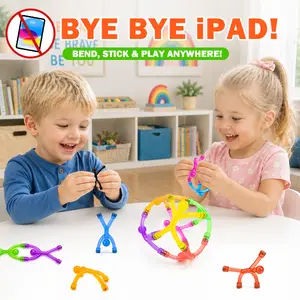 10-Piece Magnetic Travel Toy for Toddlers | Quiet Sensory Magnetic Figurines for Airplane Travel | Montessori STEM Learning Toy | Easter Egg Stuffing Material | Gift Suitable for Boys and Girls Aged 3-8