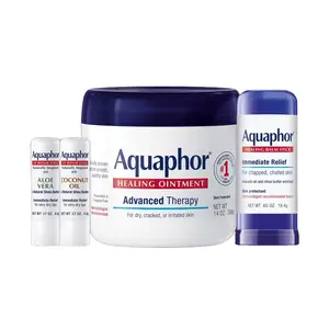 Aquaphor Head-to-Toe Hydration Kit – Healing Ointment, Body Moisturizer, Balm & Lip Repair