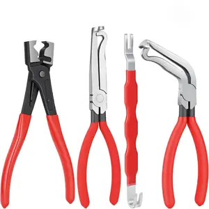 4PCS Electrical Disconnect Bent-Nose Pliers, Automotive Connector Separator Plug Tool