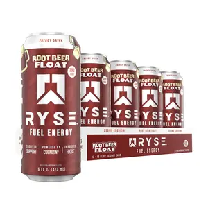 RYSE Up Supplements Fuel Sugar Free Energy Drink - Vegan Friendly, Gluten Free - No Fillers & No Artificial Colors - 0-5 Calories - 200mg Natural Caffeine - 12 Pack