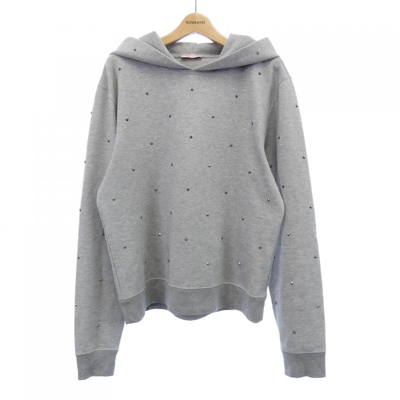 Pre-owned Valentino Cotton Small Leather Goods Hoodie