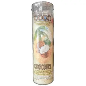 Candle Perfume - Veladora Preprada - Coco Decor Ornaments Coconut Scented Home Fragrance