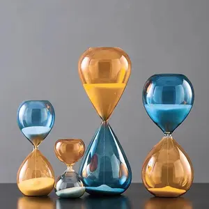 Nordic Creative Two-tone Hourglass Ornament 5/15 Minute Timer, High-end Home Decoration, Exquisite Desktop Ornament, Beautiful Gift