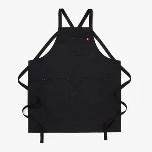 Caviar Black Crossback Apron Caviar Black Crossback Apron