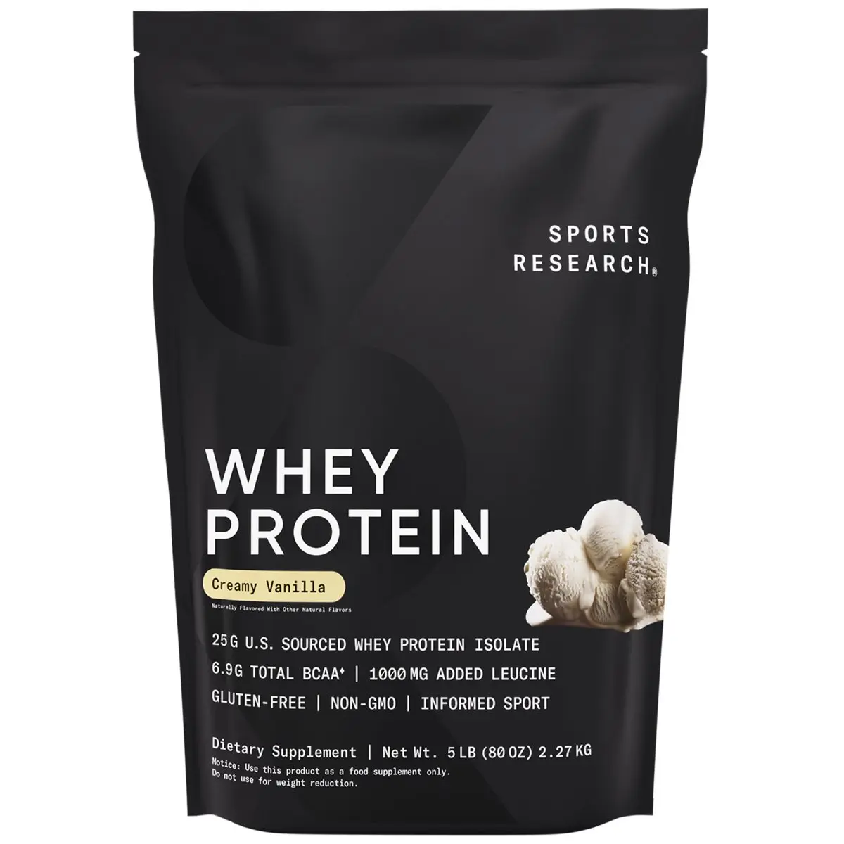 Sports Research Whey Protein Isolate - Sports Nutrition Protein Powder for Lean Muscle Building & Workout Recovery Sports Research Whey Protein Isolate - Sports Nutrition Protein Powder for Lean Muscle Building & Workout Recovery