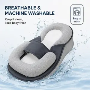 Soft Baby Lounger with Gentle Incline, Breathable Cushion for Everyday Comfort & Rest