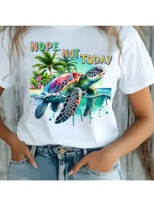 Funny T-Shirt - 100%, Crew Neck in Black with Whimsical Print - Ideal for Casual Wear, Gardening Clothes, Black And White Print, Round Neck for Men And Women Perfect As a Halloween, Christmas, Thanksgiving, Or Birthday Gift