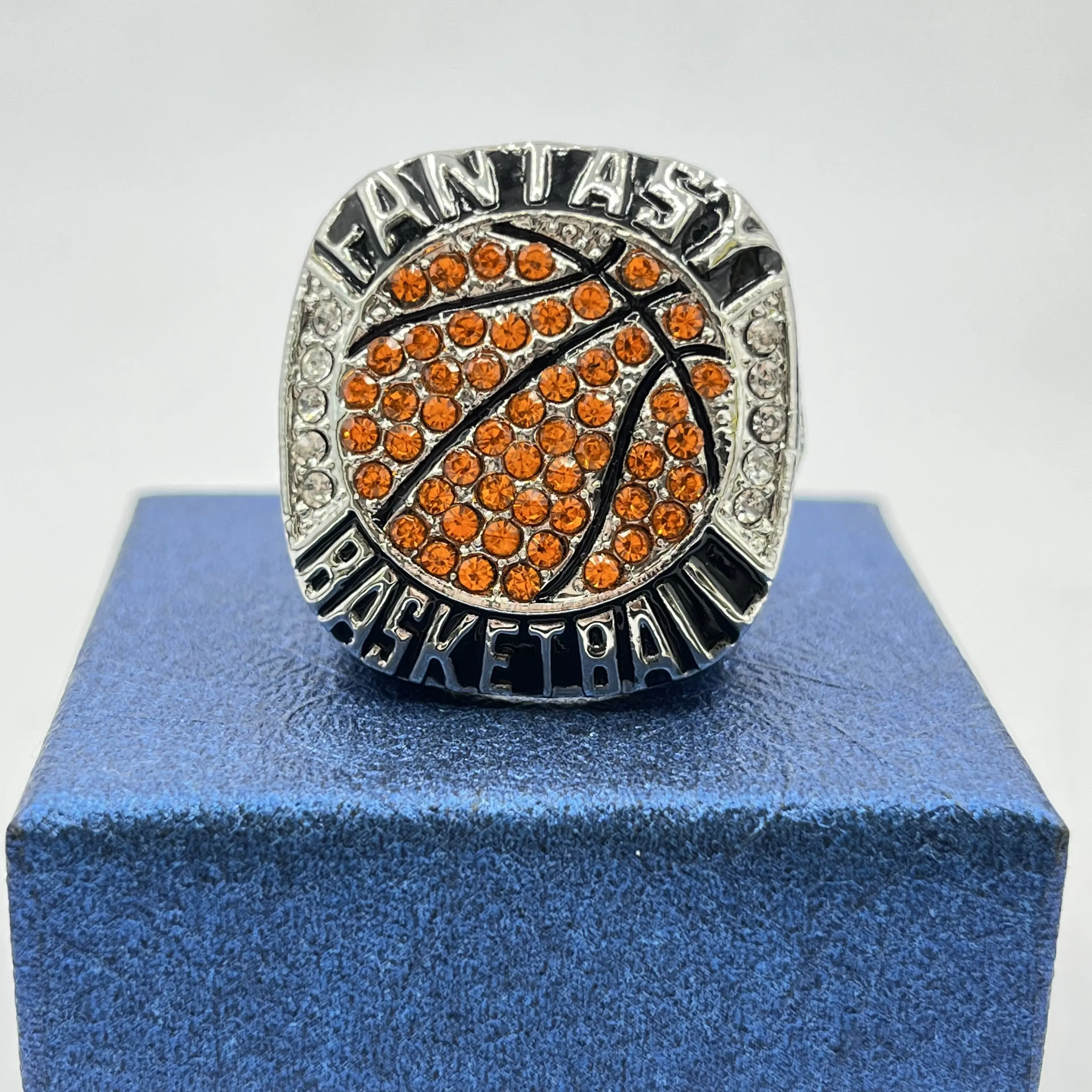 Fantasy Basketball League Champion Championship Trophy Rings Prize
