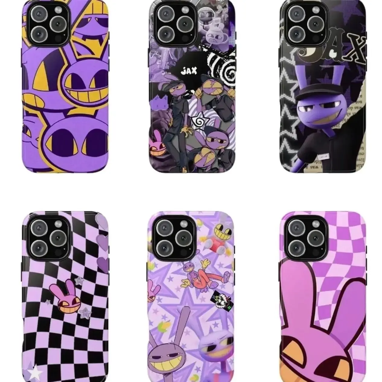 Waterproof Shockproof Jax The Amaz1ng D1g1tal C1rcus Anime Anti-Drop Protective Phone Case Compatible with iPhone 11-17 All Models Samsung S22-S26 LUMN Studio