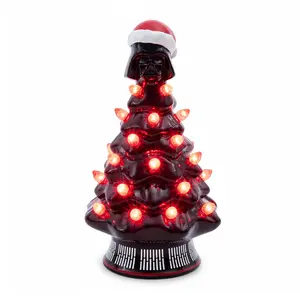 Star Wars Darth Vader Light-Up Ceramic Christmas Tree | 6 Inches Tall