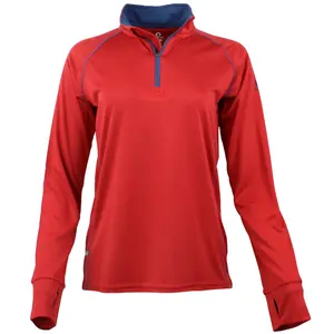 Green Layer Womens Evolution Half Zip Jacket Athletic Outerwear Casual - Red