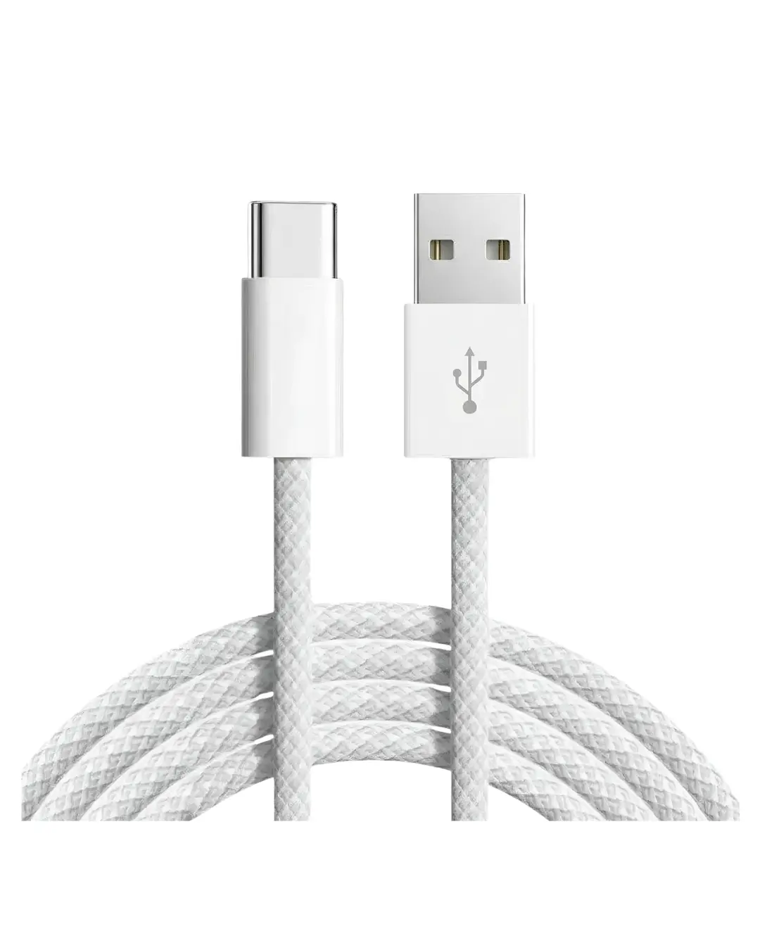USB A to USB C Fast Charging Cable - 3.28FT Nylon Braided Cord with Smart Chip for Smartphone, Cellphone Protection, Data Sync, 10000+ Bend Tested Electronic Devices (Samsung, Google Pixel, iPad, iPhone) Durable