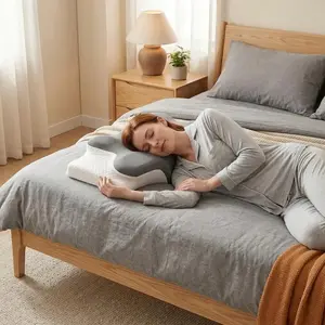 Premium Relief-Pillow Original, Ergonomic Neck Pillow, Contour Memory Foam, Side Sleeper Pillow, Neck Support, Bed Pillow for All Positions