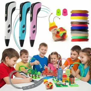 Children's gifts, children's toys 3D Printing  with USB Type-C Power Cord, 12 Colors of Filament, Stepless Speed Slider, Ceramic Nozzle