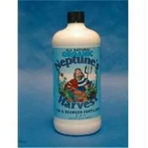 212 MAIN Neptune's Harvest Fish-Seaweed Blend Fertilizer, 1 Qt - FS136, for Flower, Garden, Plant & Soil Care, Natural Boost