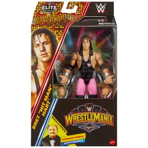 Bret Hart - WWE Elite WrestleMania 41 Mattel WWE Toy Wrestling Action Figure