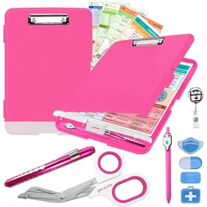 Kit - Nurse Accessories for Work | Trauma Shears, Clipboard with Storage, Badge Reel, Pen Light, Sticky Notes, Pen & Cheat Sheet - for  Students & Professionals