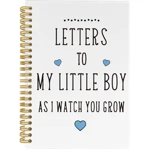 1 pc Letters to My Son Spiral Notebook, Pregnancy Journal,  Memory Book,  Shower Gifts Lined Notebooks College Ruled, Letters to My Notebook for New Mom A5 with 50 pages