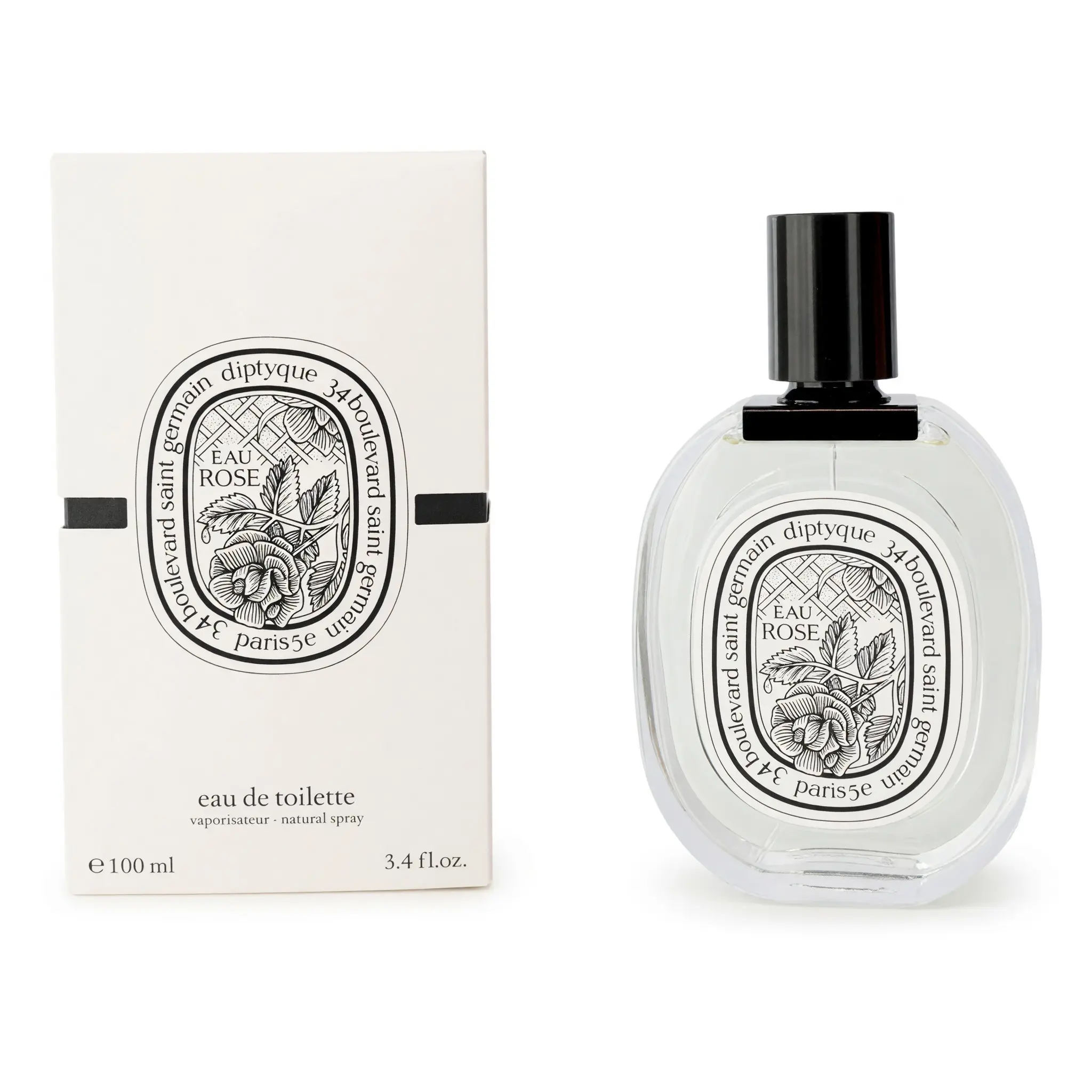 Diptyque Eau Rose Women's Eau de Toilette Spray - 3.4 oz, with Musk Blend