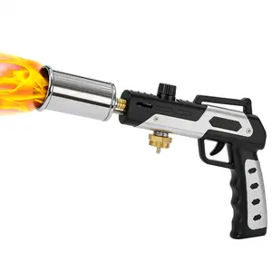 YEEWHALE Portable High-Temp Kitchen Torch with Nozzle, 3272°F Adjustable Flame, Safety Lock, Butane Lighter for Indoor Cooking, Outdoor BBQ Charcoal Igniting (1pc, Tank Not Included)