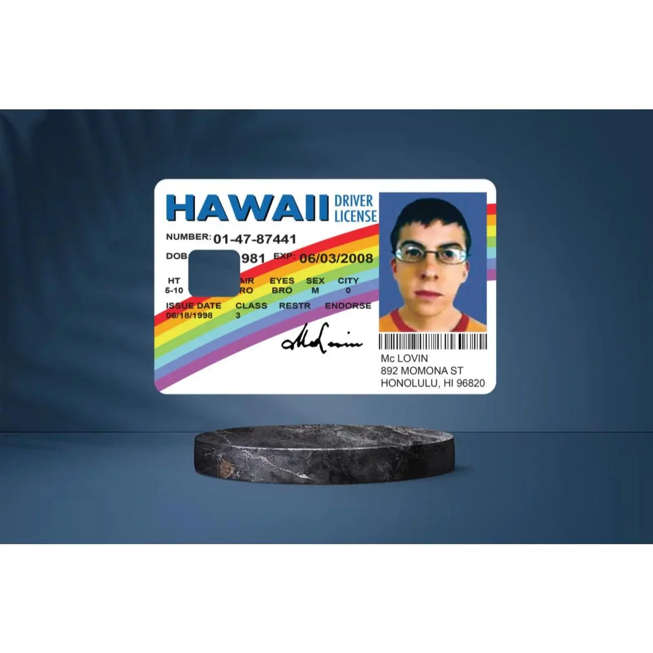 Mclovin Credit Card Vinyl