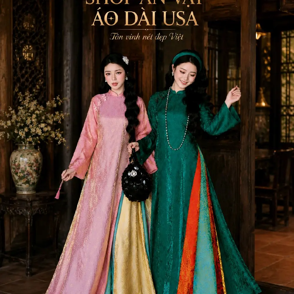 Áo Dài Cách Tân TT16 ( Vietnamese Size ) / Women Áo Dài / Wedding Party Ao Dai / Girl Ao Dai / Luna Ao Dai / Áo Dài Tết