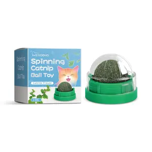 Mint-Flavored Rotating Cat Ball Toy, Chew Toy Tooth Cleaning Care Rotating Mint Ball