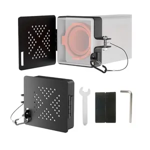 2pack, Aluminum RV Bumper End Caps - Fits standard 4-inch square RV bumpers, no insect vents, secure waste pipe storage, essentialRV travel accessory ，plus installation tools