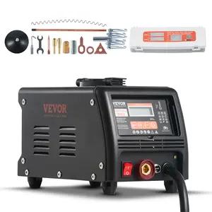 【Spotlight Day】VEVOR Stud Welder Dent Repair Kit, 3KW Spot Welder Dent Puller with Auto/Manual Welding & 9 Versatile Modes, 110V Auto Body Spot Welding Dent Puller Machine for Car, Truck Dent Repair
