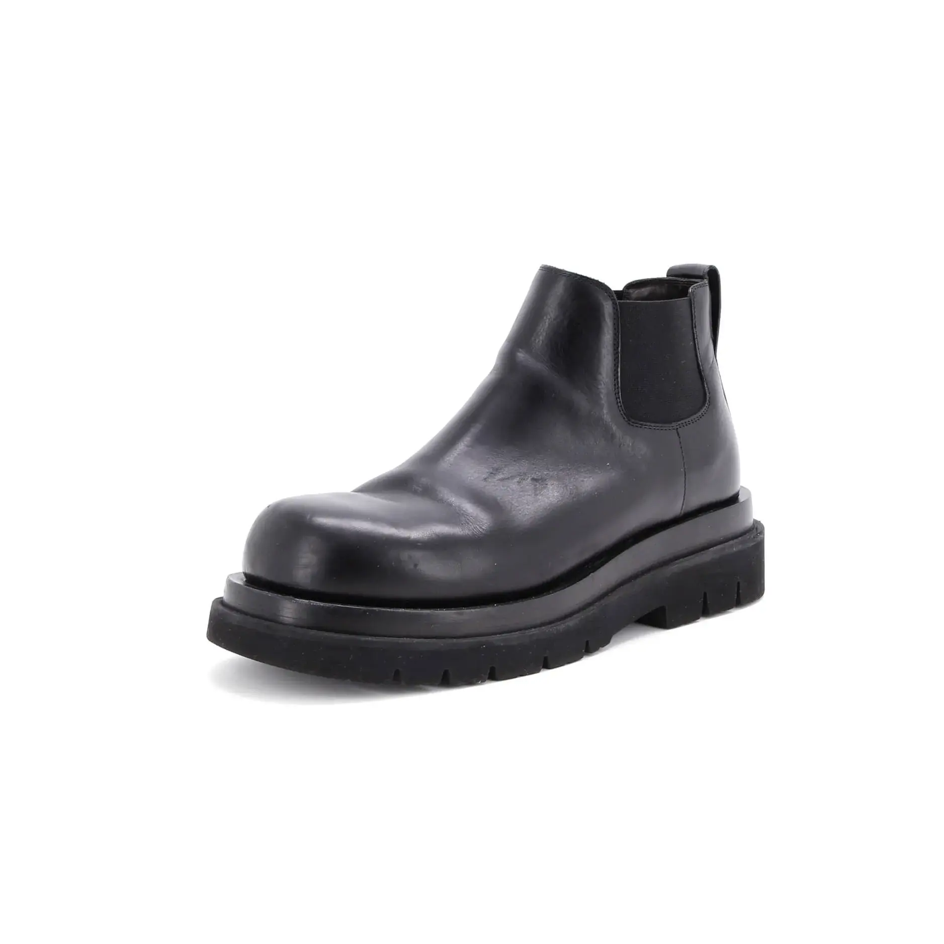 Pre-owned Bottega Veneta Men's Lug Cropped Boots Leather by Rebag