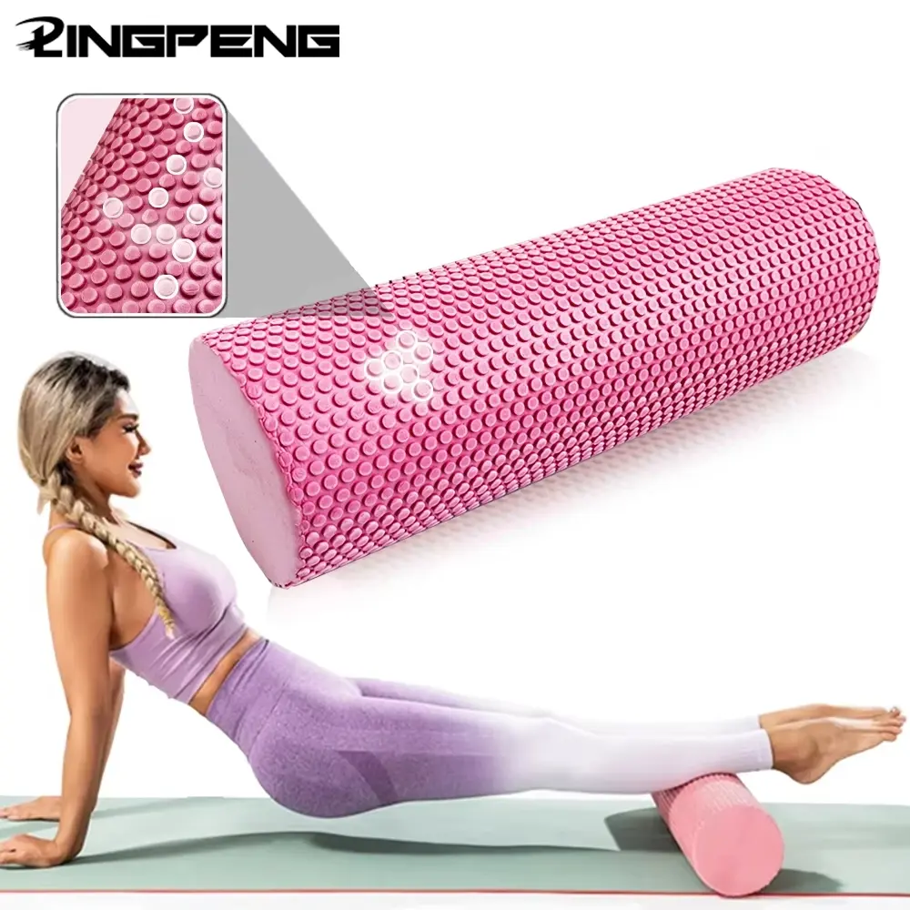 Yoga Roller, 1 Count Round EVA Foam Cylinder, Hexagonal Roller for Pilates Exercise, Enhanced Home Workouts, Fitness Equipment for Home Gym, Fitness Tool