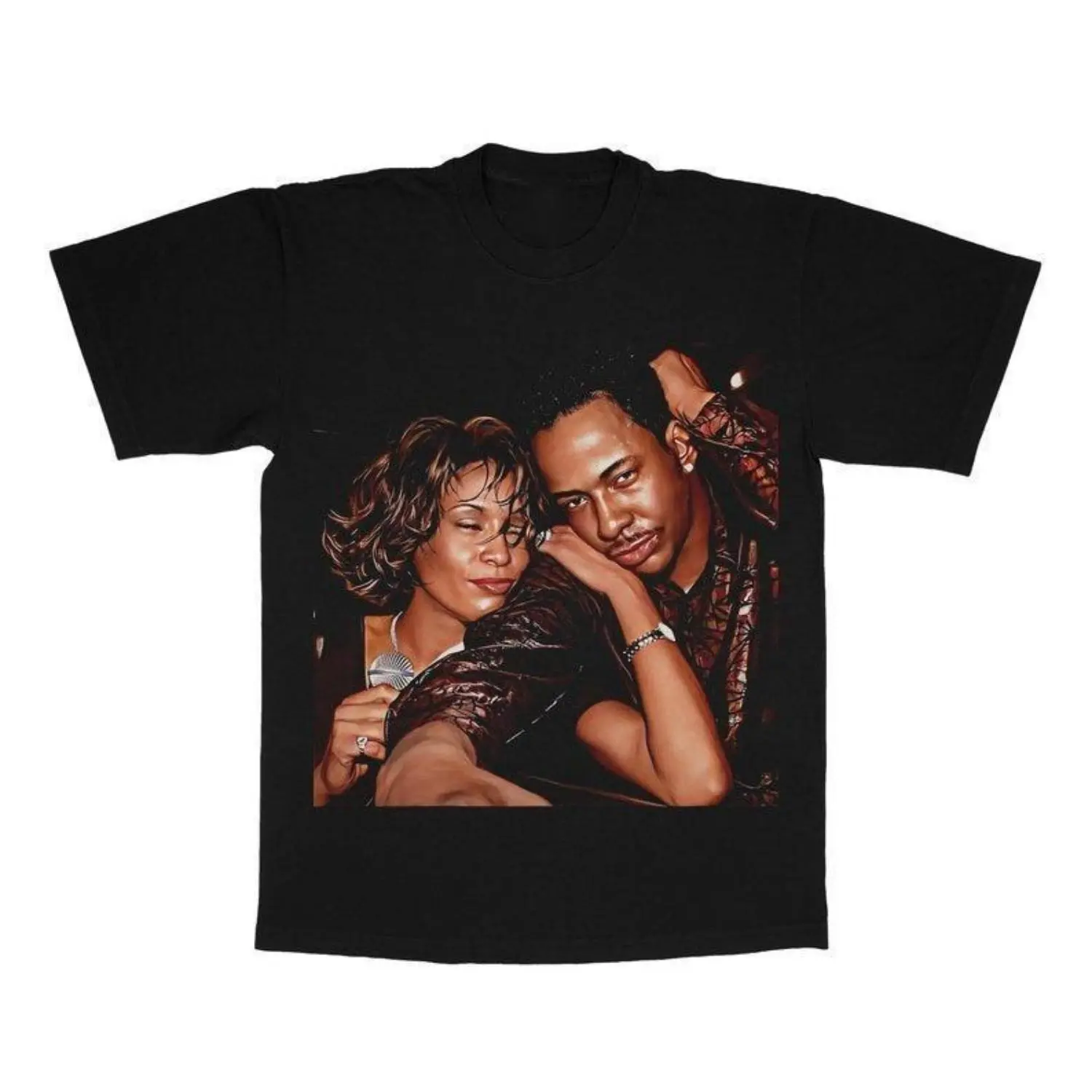 Women's Short-Sleeve Streetwear Top - Unisex Crewneck Graphic T-Shirt, Men's Graphic Tees Featuring Bobby and Whitney WompWompMRComershirt, Graphic Shirts