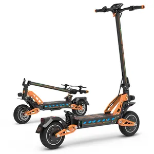 USA Warehouse Stock DT10 Dual Motor Off Road Scooter for Adults - 52V 21Ah, 43MPH, 50-Mile Range, 3300W Peak, 10-Inch Tires, Dual Shock Absorbers, Smart LCD Display, UL2272 Certified,Easy to carry