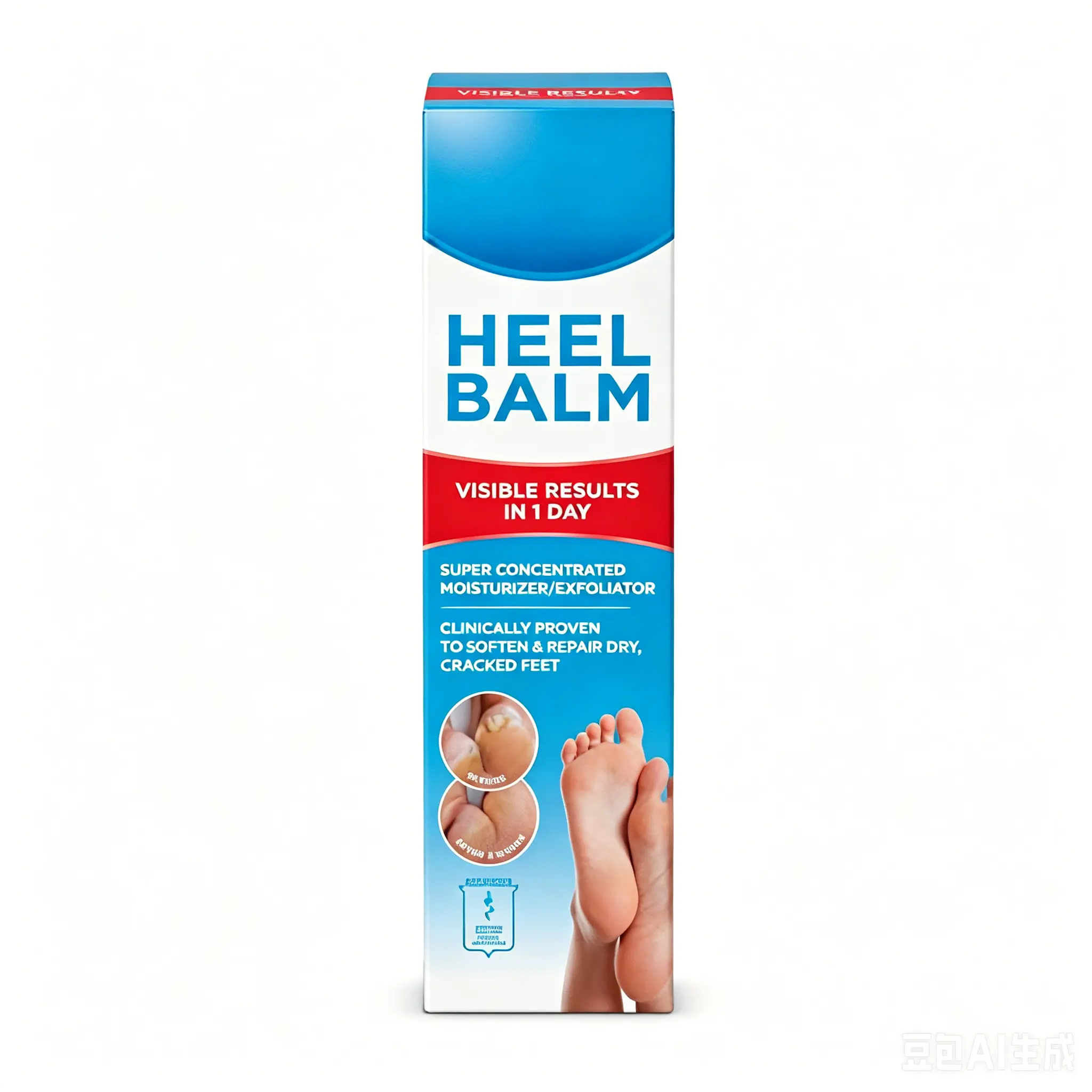 Shea & Urea Foot Cream - Active Hydrating, Exfoliating Heel Balm with Glycolic Acid, Nourishing Anti-Itch Balm Formula, Smooth-Skin Cracked Feet Care, 4 Oz Original Version, Urea Foot Creams