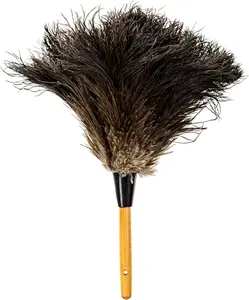 Ostrich Feather Dusters with Wooden Handle for Effective Dusting and Cleaning Comfortable Grip for Home Cleaning Ideal for Various Surfaces