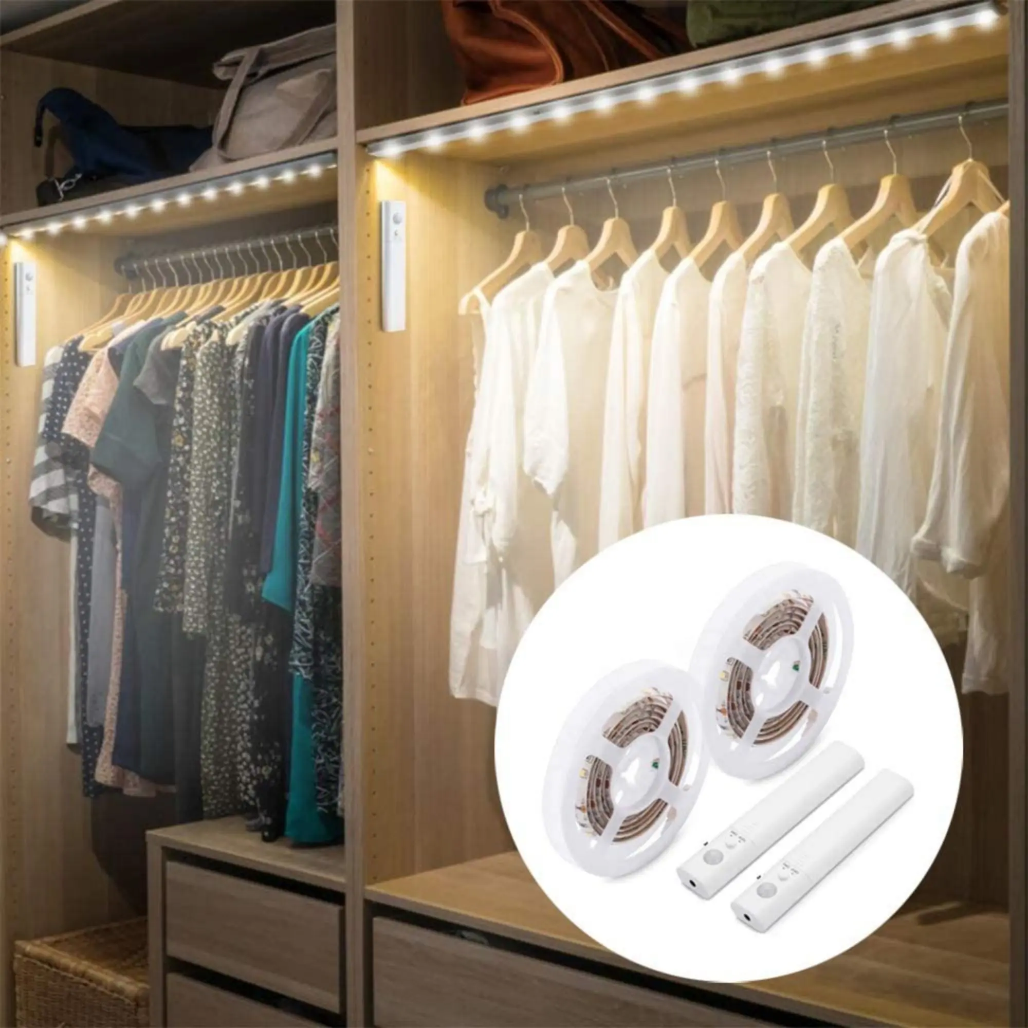 LED Light Strips with Motion Sensor (6.5 feet)