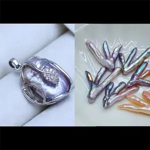 Pearl pendant+Chicken Claw pearl (Only 1 pcs inside as gift)[LIVE OPEN