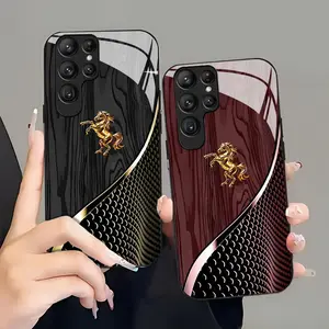 Suitable for [Galaxy S23 Ultra] high-end phone case🤩， high-end patterns，lucky Horse, bringing you good fortune，multiple colors available,  drop-resistant and fingerprint-proof YM99