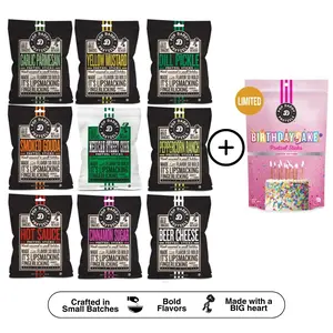 Pretzel Sampler Pack - 9 bags + BIRTHDAY CAKE PRETZEL STICKS - Pop Daddy Snacks Pretzel Sampler Pack - 9 bags + BIRTHDAY CAKE PRETZEL STICKS - Pop Daddy Snacks