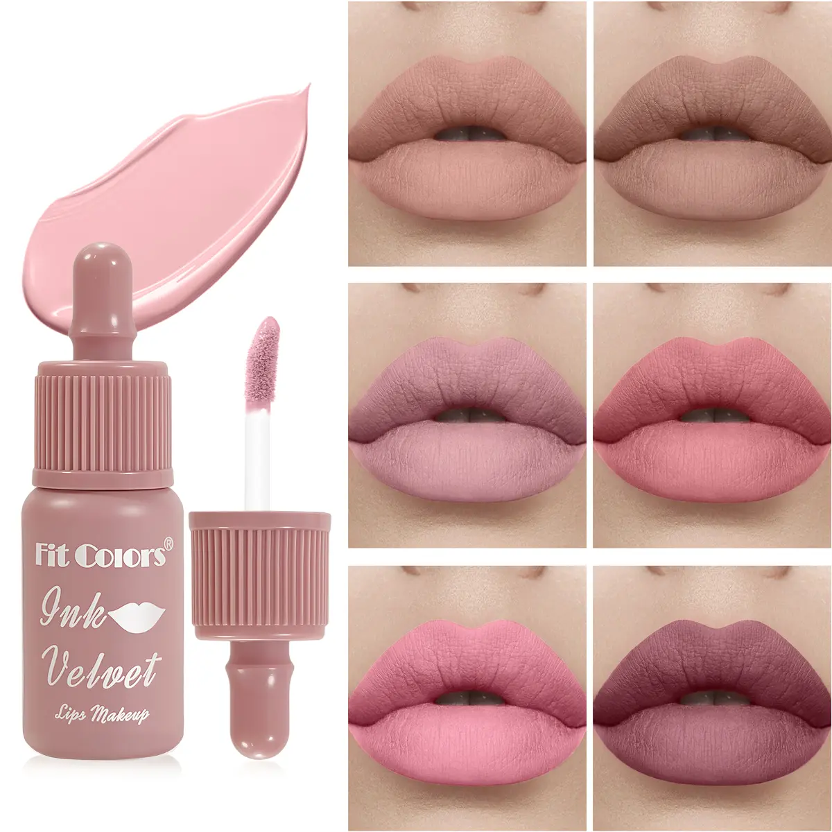 Peripera Matte Lip Glaze Lipgloss Lipstick, Smoky Velvet Finish, Intense Color, Powder Mist Effect, 1 Piece, Long-Lasting, High Pigmentation