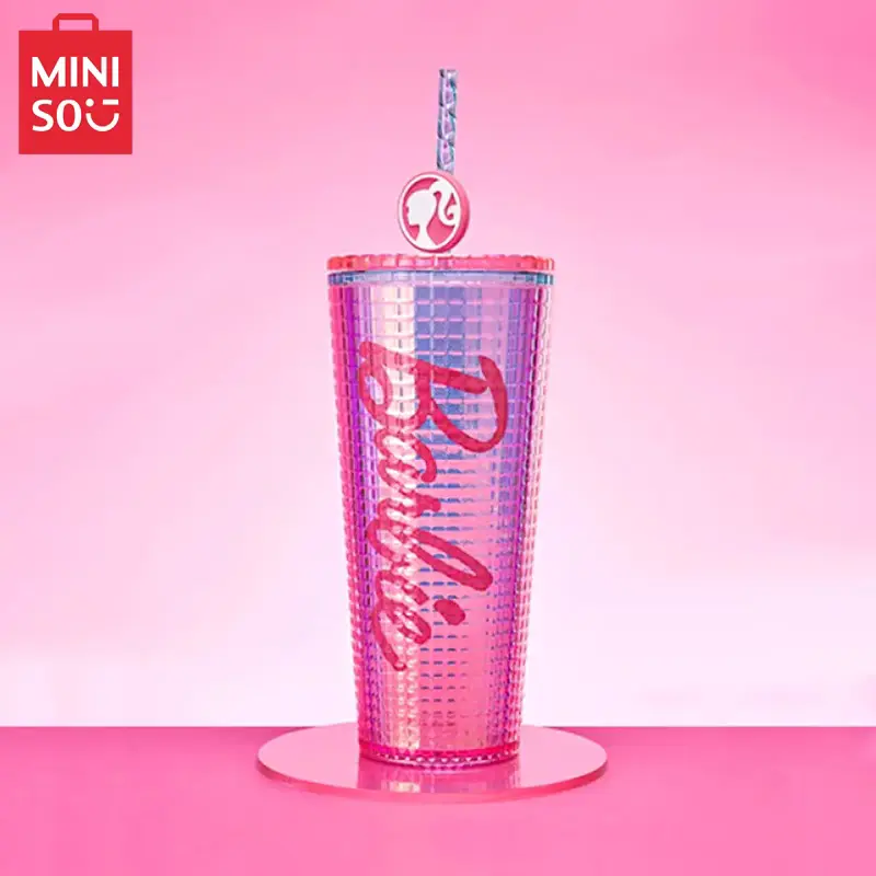 [Back to school] Barbie Daylight Shine Series Double-Layer Straw Cup (775mL / 26oz) - Insulated, Leak-Proof, Large Capacity Drinkware Bottle Tumbler  springtok,cozyvibes