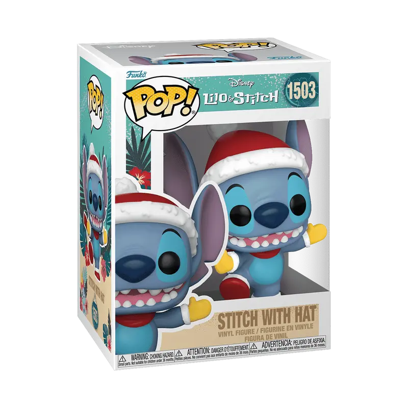 Funko Pop! Disney - Stitch with Santa Hat #1503 Collectible Pop Vinyl Figure