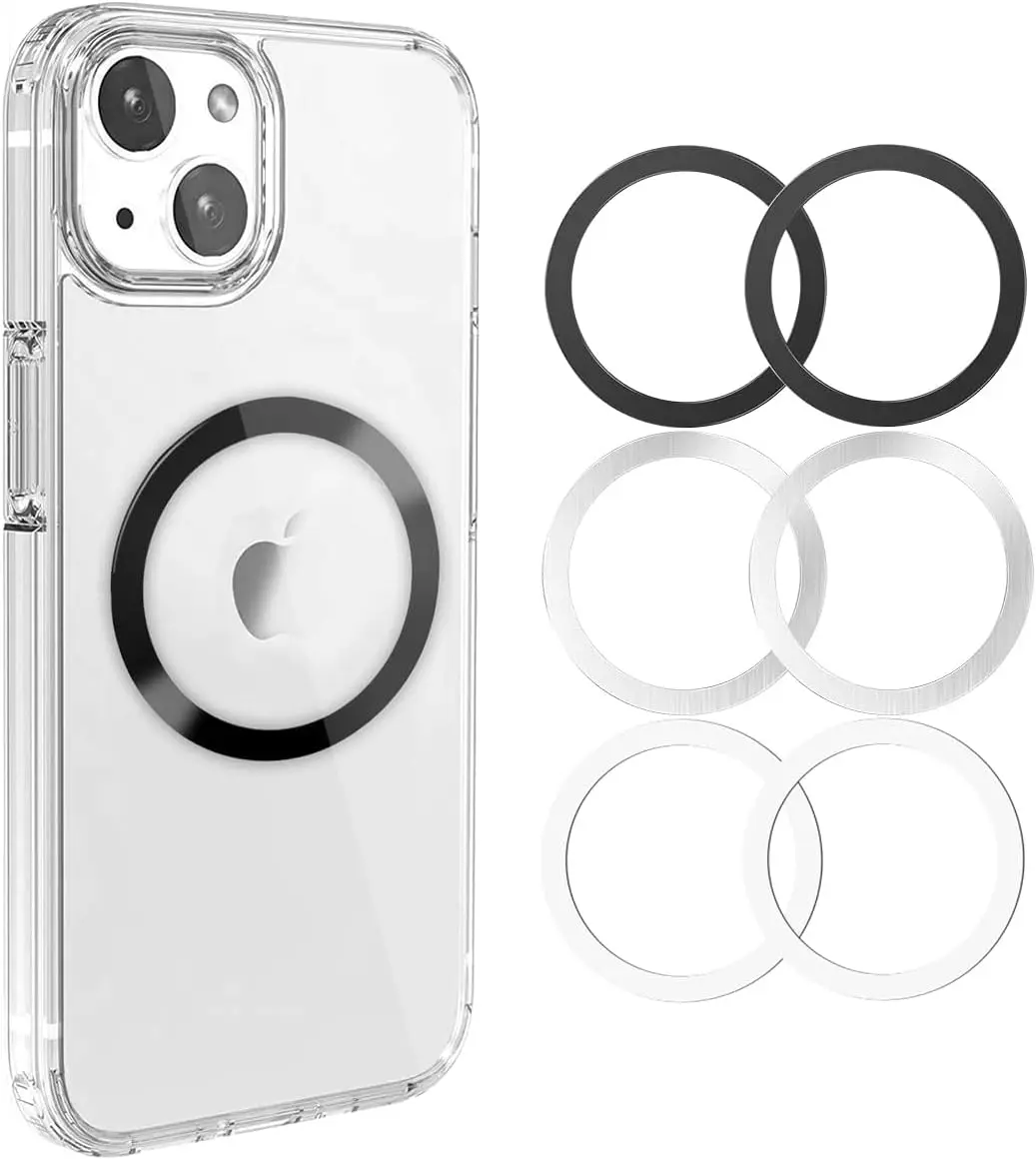 6 Pack Universal Metal Rings Compatible with Magsafe Sticker///Android  Cellphones,  Ring for Phone Cases &